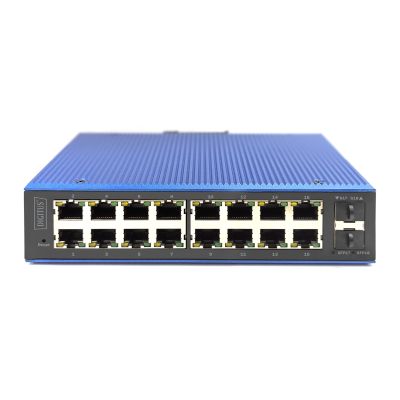 3. Digitus Industrial Managed Gigabit Ethernet L2 Switch, 16+2 Ports