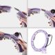 15. VIOLET HHM13 MAGNETIC HULA HOP SET WITH HMS COUNTER + BR163 BLACK SLIMMING BELT