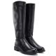 4. Women's leather boots, black, Potocki JE19500