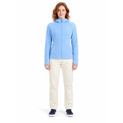 3. Women's fleece with a hood, zip-up, 4F 4FWAW26TFLEF478-32S