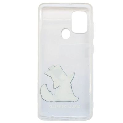 3. Karl Lagerfeld Choupette Fun Case for Samsung Galaxy M21 - Transparent