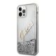 2. Guess GUHCP12LGLVSSI iPhone 12 Pro Max 6.7" silver/silver hardcase Glitter Vintage Script