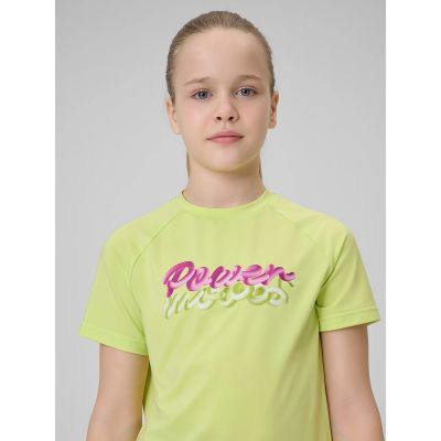 8. Girls' quick-drying sports T-shirt 4F 4FJRSS26TFTSF2386-45S