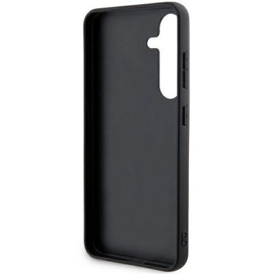 6. DKNY Leather Mono Stripe & Metal Logo case for Samsung Galaxy S24 - black