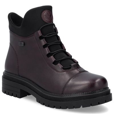 Women's insulated burgundy trapper boots Rieker Y3163-35