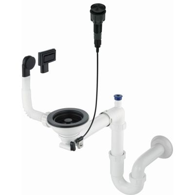 Siphon for a single-bowl granite sink - Space-Saver ZXY_N982