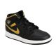 4. Air Jordan 1 Mid Junior (GS) Basketball Shoe Black/Metallic Gold - DQ8423-071