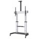 Manhattan 461672 Monitor Mount/Stand 2.54 m (100") Floor Silver