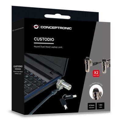 3. Conceptronic CUSTODIO02BNTM Cable Clamp Black 1.8 m