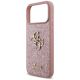 6. Guess Fixed Glitter Big 4G Case for iPhone 18 Pro Max / 17 Pro Max - Pink