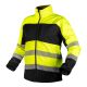 Hi-Vis Softshell Work Jacket, Yellow and Black, Size M