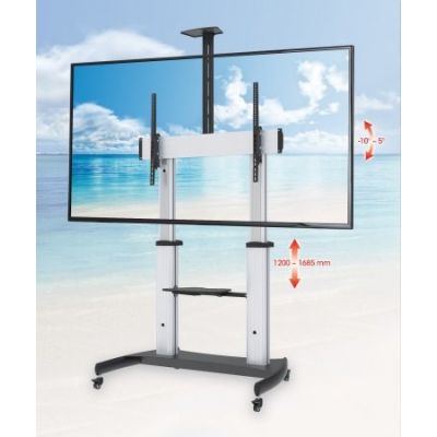 6. Manhattan 461672 Monitor Mount/Stand 2.54 m (100") Floor Silver