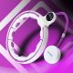 9. HHM17 HULA HOP WHITE/VIOLET WITH MAGNETS AND WEIGHT + HMS COUNTER
