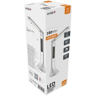 3. Avide ABLDL-CALENDAR-5W LED Table Lamp White