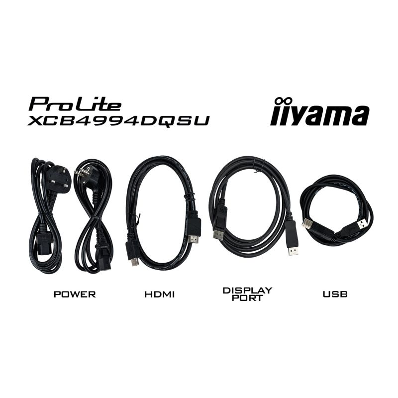 13. iiyama ProLite XCB4994DQSU-B1 computer monitor 124.5 cm (49") 5120 x 1440 px Dual QHD LCD Black