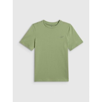 5. Boy's regular plain T-shirt 4F 4FJRSS26TTSHM3598-47S