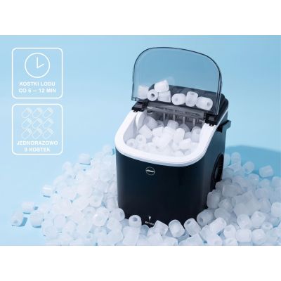 15. ELDOM ICE MAKER KS230 ICELIA 165W, BLACK, 12 KG ICE/24H; 9 ICE CUBES AT A TIME EVERY 6 – 12 MIN