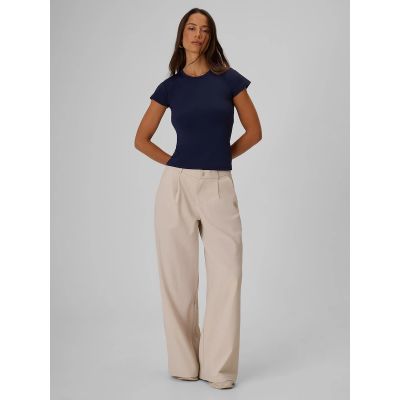 3. Women's slim plain T-shirt 4F 4FRSS26TTSHF4520-31S