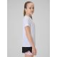 5. Girls' quick-drying sports T-shirt 4F 4FJRSS26TFTSF2388-10S