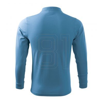 8. Malfini Single J polo shirt. LS M MLI-21114 azure