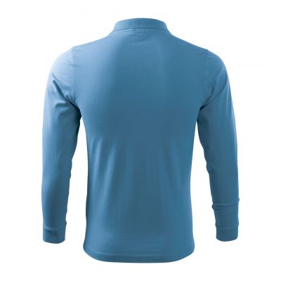 8. Malfini Single J. LS M polo shirt MLI-21114 azure