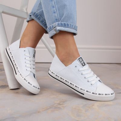 10. Big Star W FF274024 openwork low sneakers white