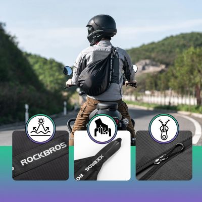 4. Rockbros H34 Backpack with Helmet Holder - Black