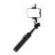 6. Selfie stick WC12YDS 1.3m aluminum alloy telescopic tripod with dual lamp and phone holder - black