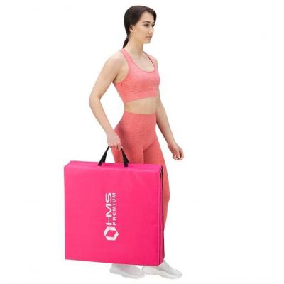 2. Folding gymnastic mattress pink 1800x600x500mm HMS MGS02