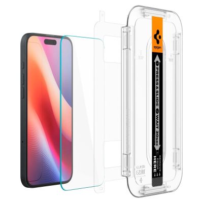 4. Spigen Glas.tR EZ Fit Tempered Glass for iPhone 15 / 16
