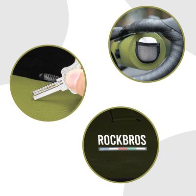 6. Rockbros AS-145 ROAD TO SKY handlebar bicycle bag, waterproof, 2 l - green