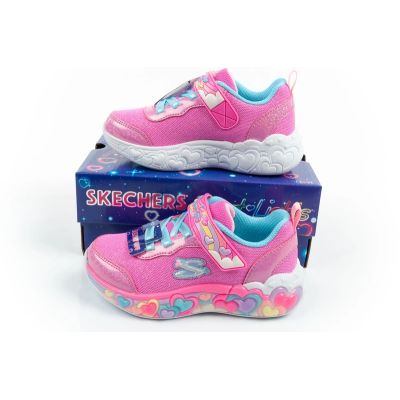 9. Skechers S Lights LED Children's Sports Shoes for Girls with Velcro