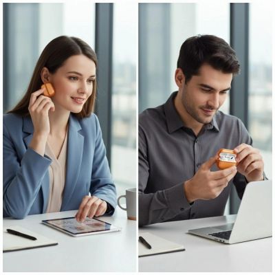 2. Uniq Veren case for AirPods Pro 3 - orange