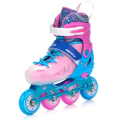 Meteor Roller Skates S 30-33 Loky Pink/Blue