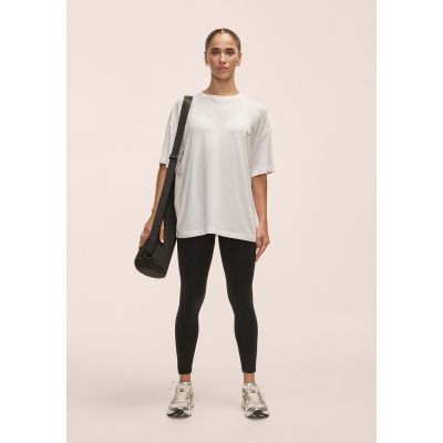5. Casall Women's Oversized Cotton Blend Tee White