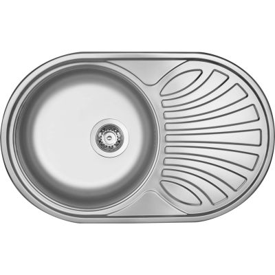 Single-bowl steel sink with drainer Deante ZEU_011B 5907650846390