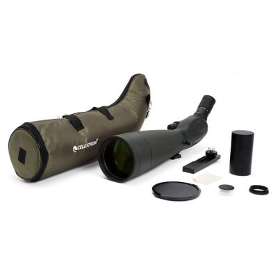 8. Celestron TrailSeeker 100-45 Degree Scope 67x BaK-4 Black