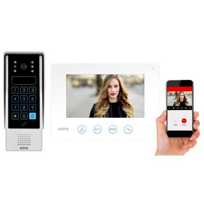 2. EURA VDP-90A3 DELTA VIDEO DOORPHONE + black TUYA monitor