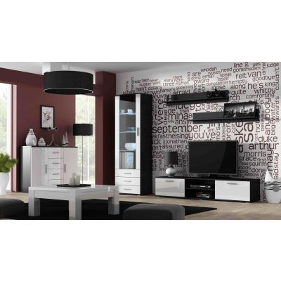 7. Shelf 125cm (2 pcs) SOHO black matt