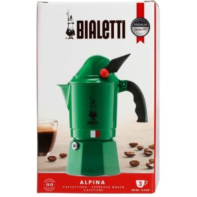 2. Bialetti Moka Express Alpina 3tz Coffee Maker