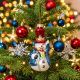 4. GLASS CHRISTMAS ORNAMENT SNOWMAN SASKA GIFT & DECOR