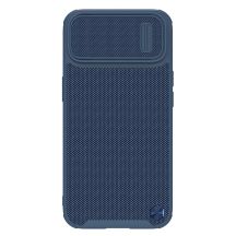 Nillkin Textured S Case for iPhone 14 Plus, armored cover with camera cover, blue