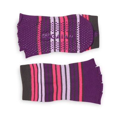 Anti-slip socks purple 62656