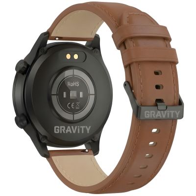 13. Smartwatch Gravity Black 2 Straps GT10-4
