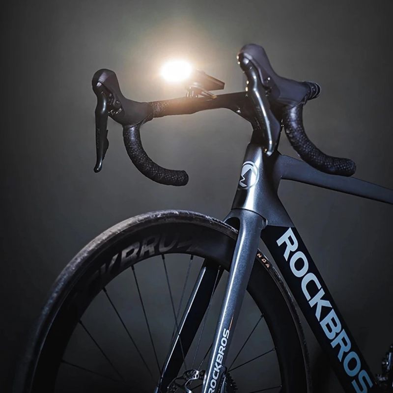 3. Rockbros JP008 front bike light for counter with power bank 5000mAh 150lm IPX6 - black