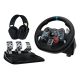 Logitech G 991-000539 aluminium gaming controller, black, USB, steering wheel + pedals + headset for PC, PlayStation 4, PlayStation 5, PlayStation 3