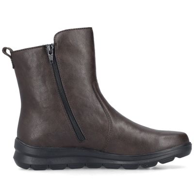 2. Rieker Z0074-25 comfortable brown waterproof women's ankle boots