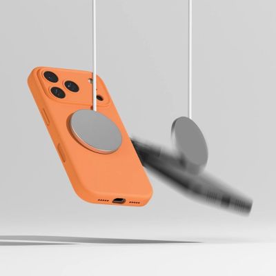 8. Ringke Silicone Magnetic MagSafe Case for iPhone 17 Pro Max - Orange