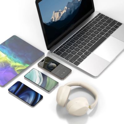 4. Dudao X22 Max Wireless On-Ear Bluetooth Headphones with ANC - Beige