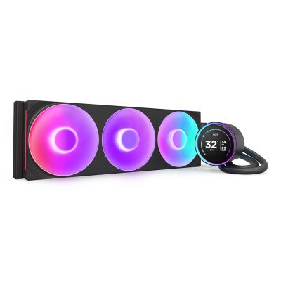 5. NZXT Kraken Elite 420 RGB Processor All-in-One Liquid Cooler 14cm Black 1 pc.